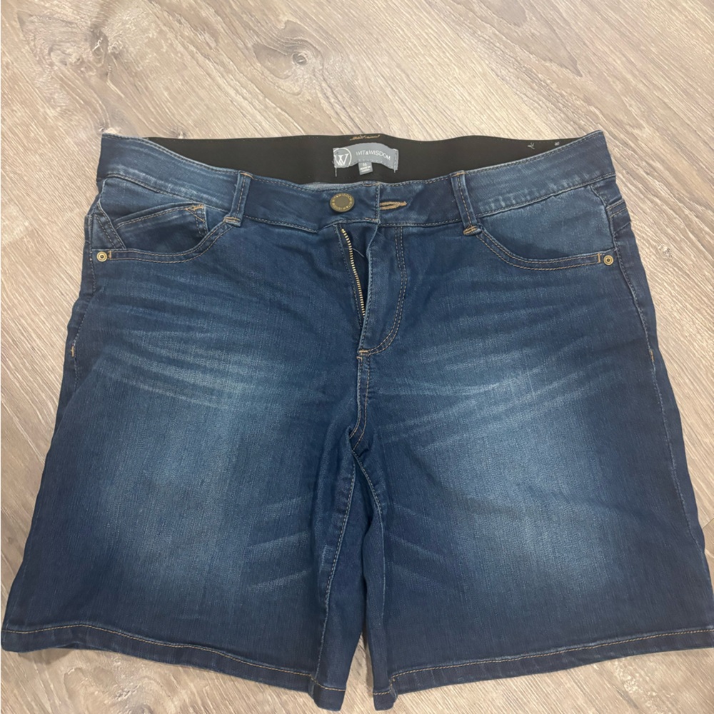 Wit & Wisdom Dark Blue Denim Shorts